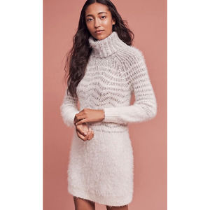 *SLEEPING ON SNOW* ANTHROPOLOGIE Eyelash Sweater Dress~XSP